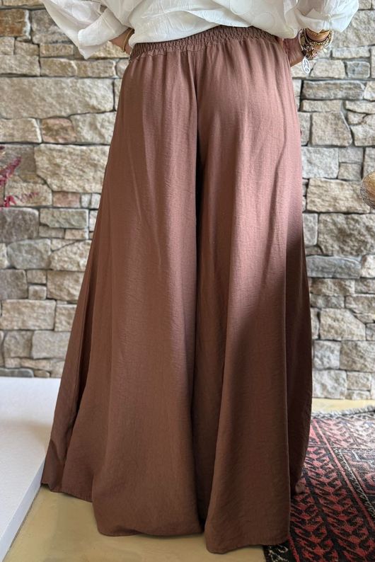 Riviera Palazzo Pant Chocolate